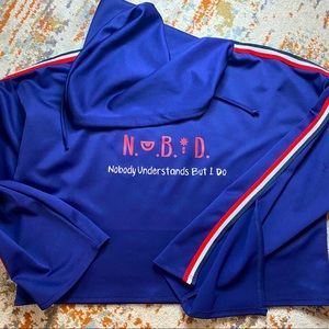 Custom “be.rebeLlious” Sleek Crop Hoodie